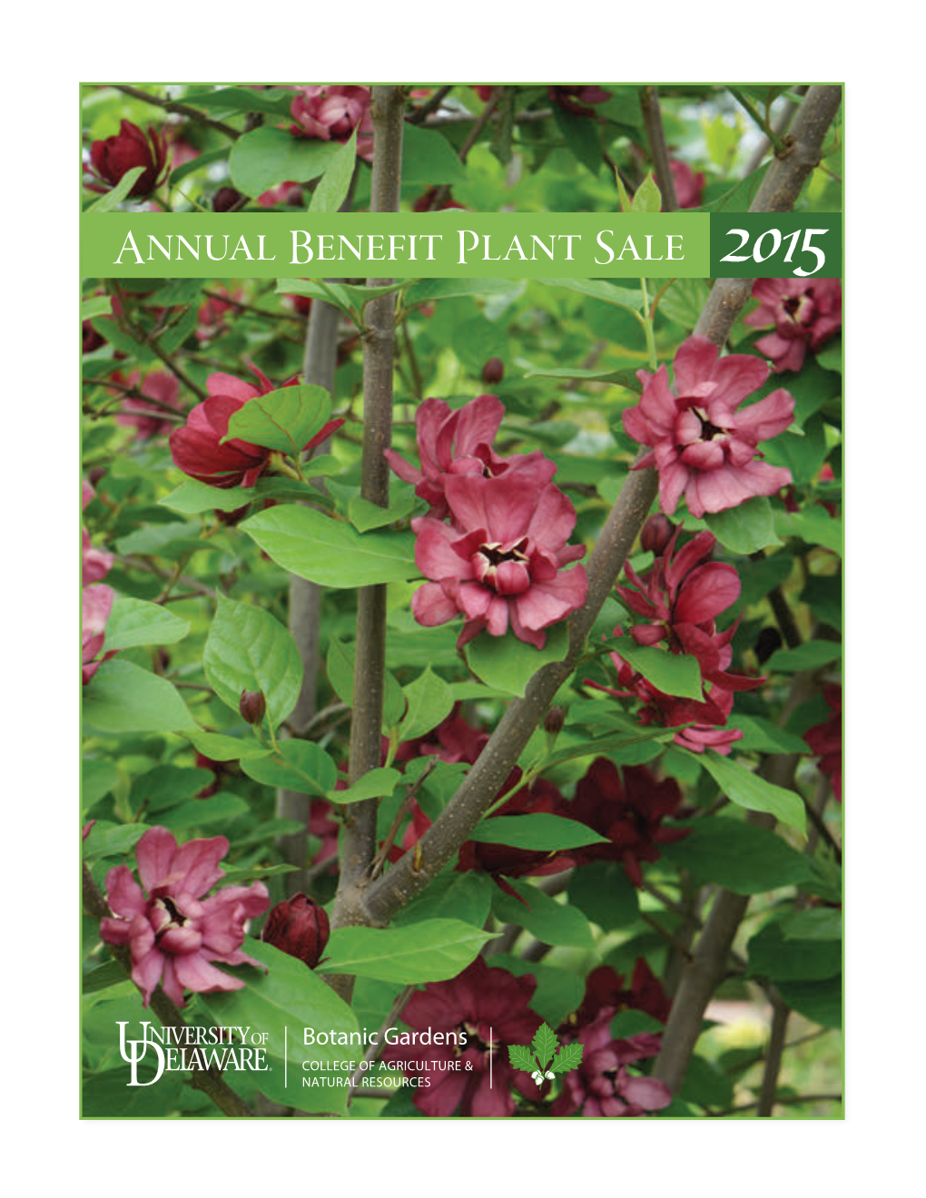 2015 UDBG Spring Plant Sale Catalog