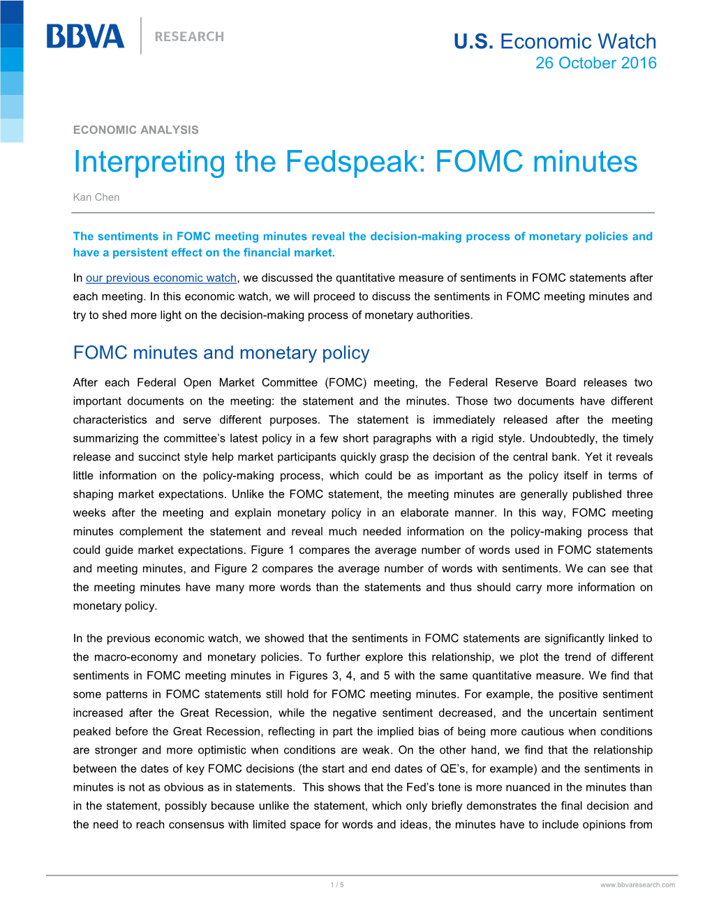 Interpreting the Fedspeak: FOMC Minutes