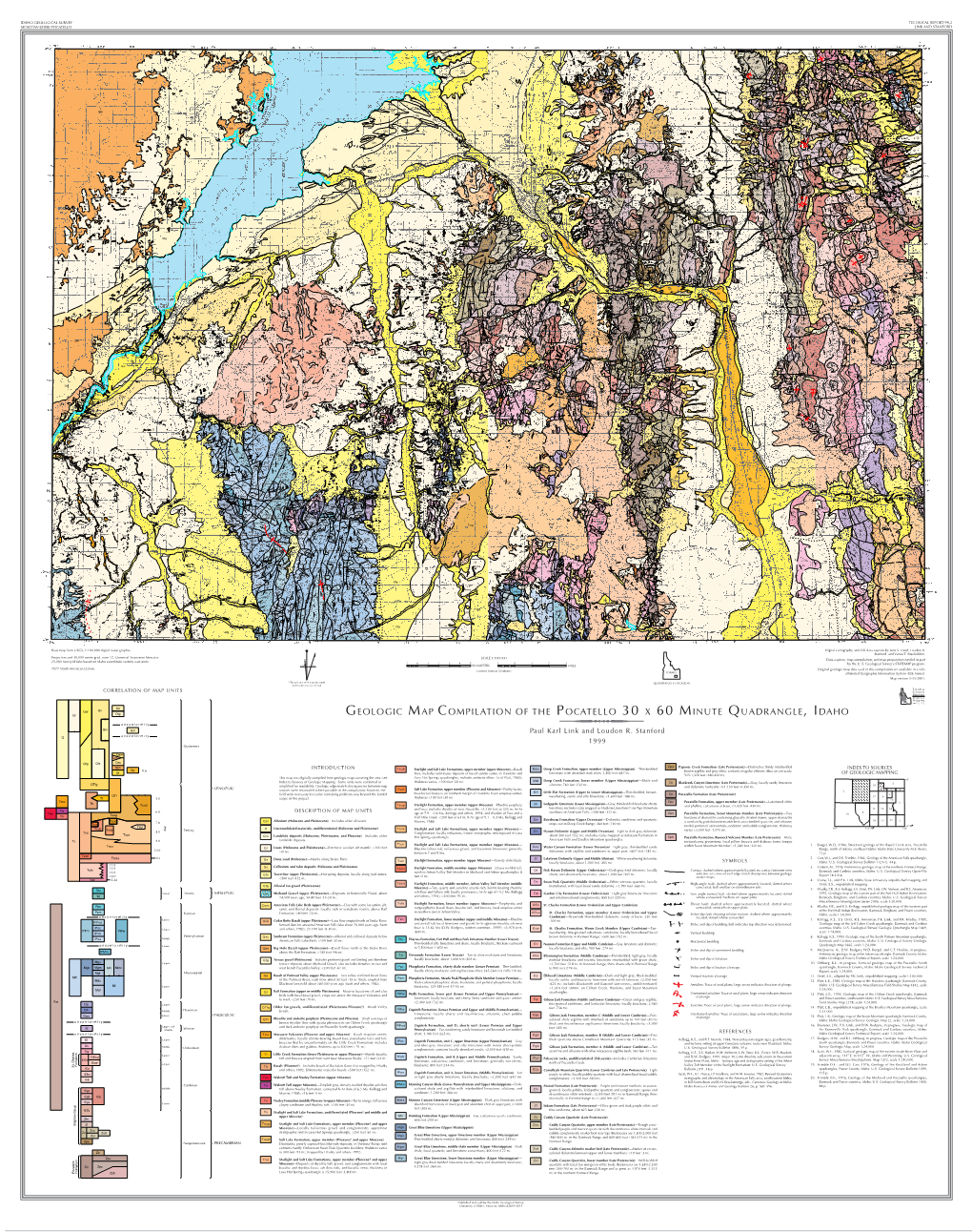 Geologic Map Compilation of the Pocatello 30 X 60 Minute Quadrangle, Idaho