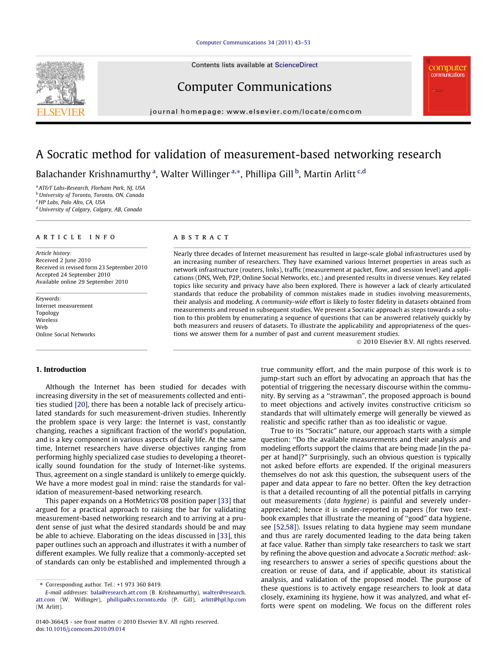 A Socratic Method for Validation of Measurement-Based