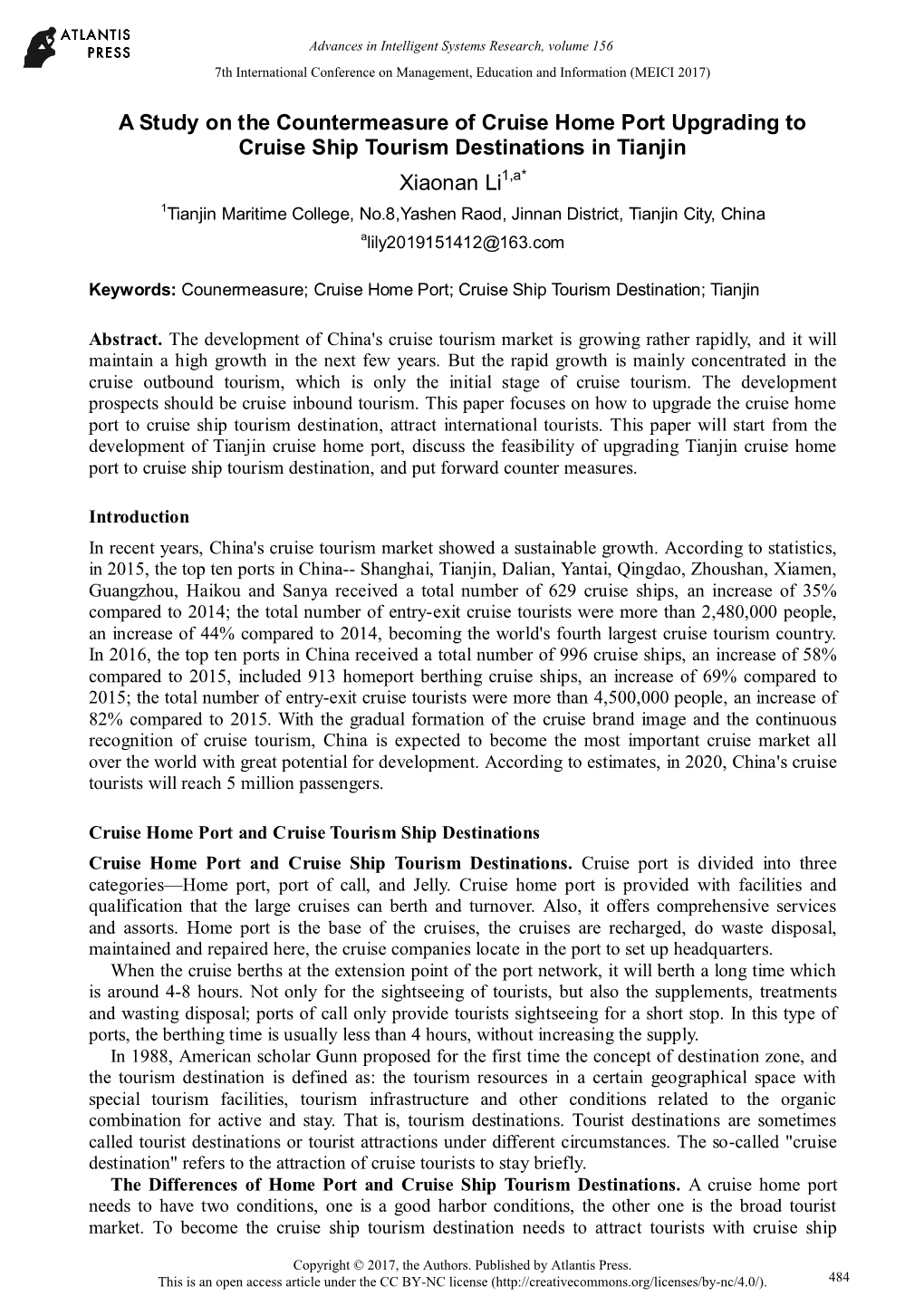 A Study on the Countermeasure of Cruise Home Port Upgrading To