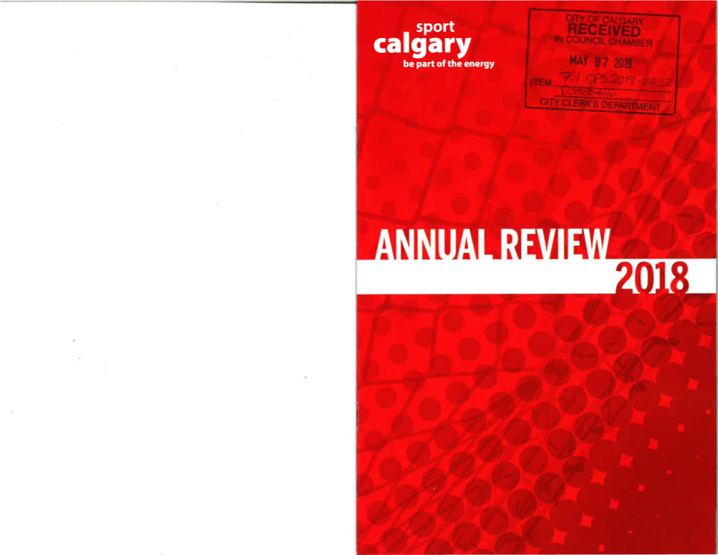 Sport Calgary Assists, Supports, and Influences the Growth of Sport in Calgary