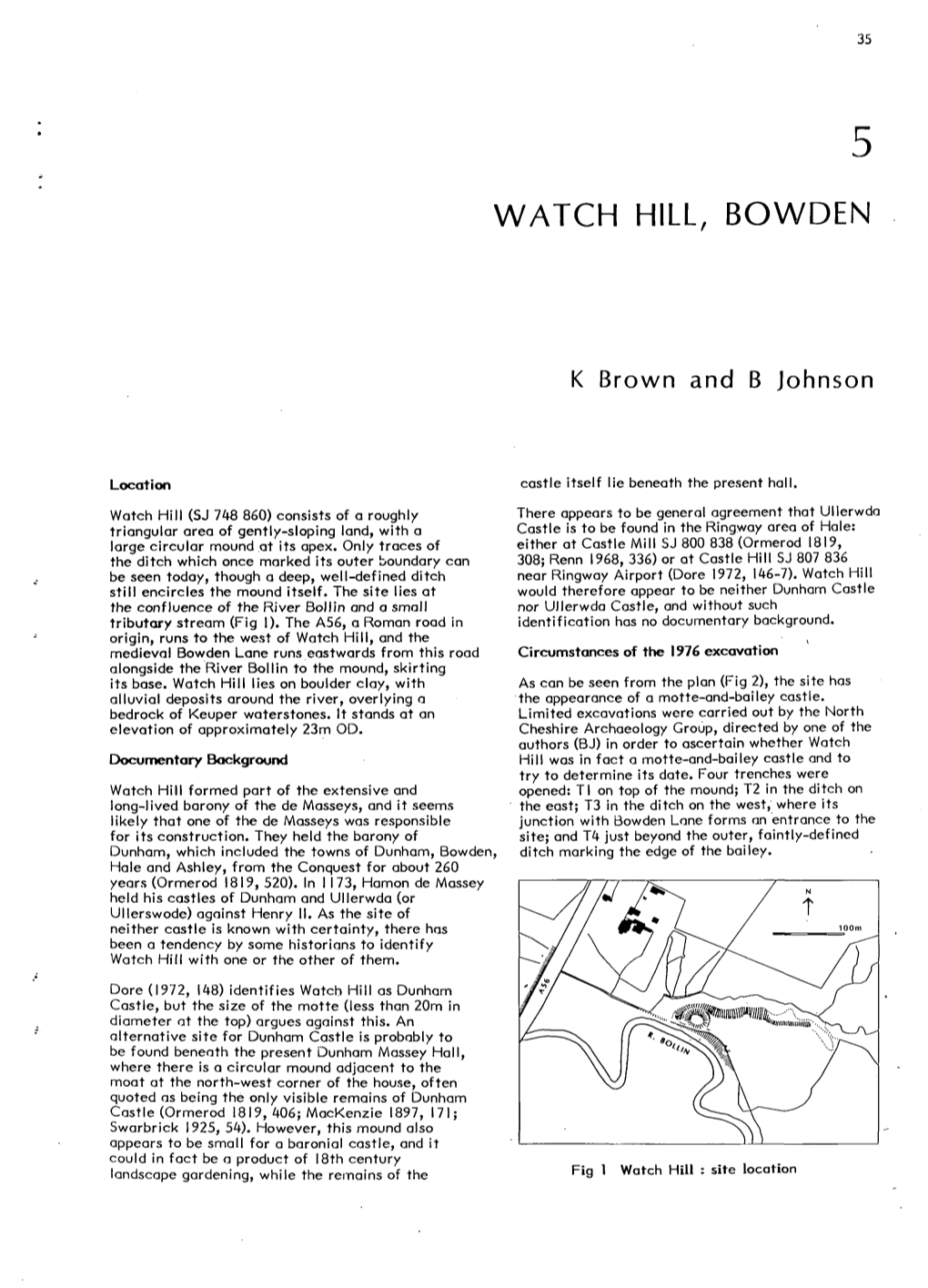 Watch Hill, Bowden
