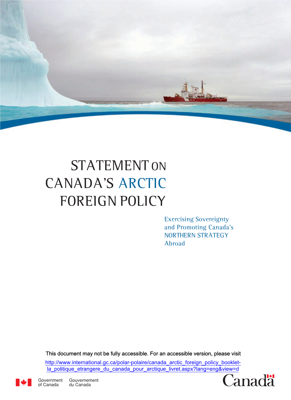 Statement on Canada's Arctic Foreign Policy