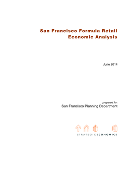 San Francisco Formula Retail Economic Analysis