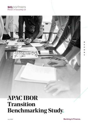 APAC IBOR Transition Benchmarking Study
