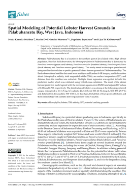 Spatial Modeling of Potential Lobster Harvest Grounds in Palabuhanratu Bay, West Java, Indonesia