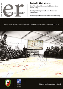 Live, Virtual and Constructive Identity of the Italian Army Stability Policing