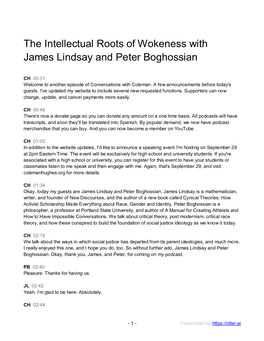 The Intellectual Roots of Wokeness with James Lindsay and Peter Boghossian