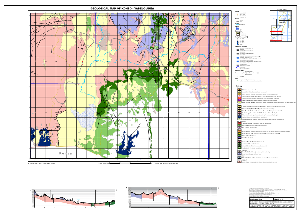 Geological Map of Konso - Yabelo Area ! - DocsLib