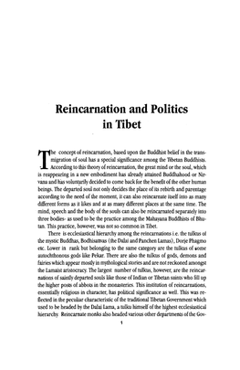 Reincarnation and Politics in Tibet