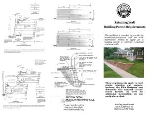 Retaining Wall Building Permit Requirements
