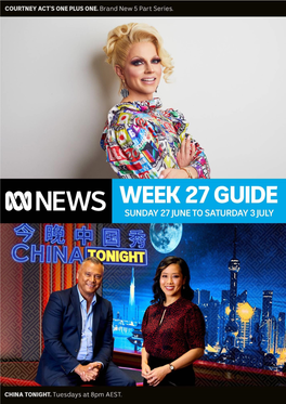 ABC NEWS Channel Airs Live Across Australia So Programs Air 30 Minutes Earlier in SA + NT, and 2 Hours Earlier in WA