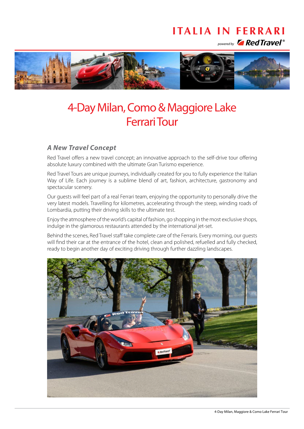 4-Day Milan, Como & Maggiore Lake Ferrari Tour