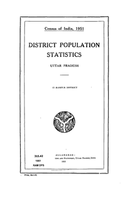 District Population Statistics, 17-Rampur, Uttar Pradesh
