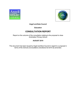 Ardchattan Consultation Report , Item 4. PDF 2 MB