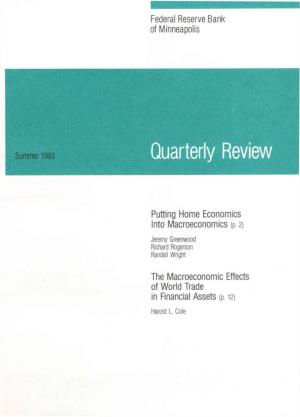 Putting Home Economics Into Macroeconomics (P