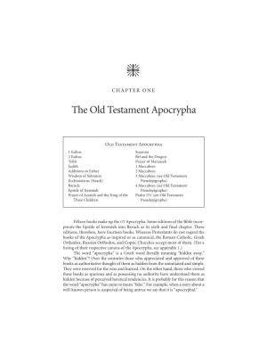 The Old Testament Apocrypha