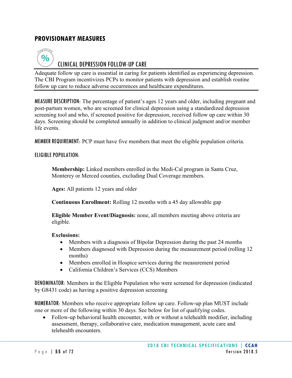 2018 CBI Tech Specs