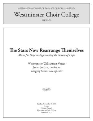 The Stars Now Rearrange Themselves Music for Hope in Approaching the Season of Hope