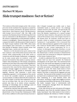 Slide Trumpet Madness: Fact Or Fiction? Downloaded from by Guest on 30 September 2021
