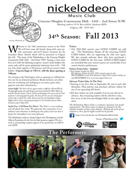 Nick 2013 Fall Newsletter