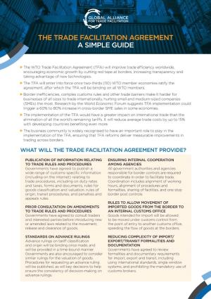 The Trade Facilitation Agreement a Simple Guide