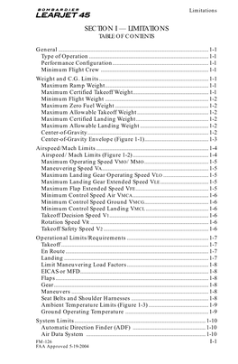 Flight Manual Change