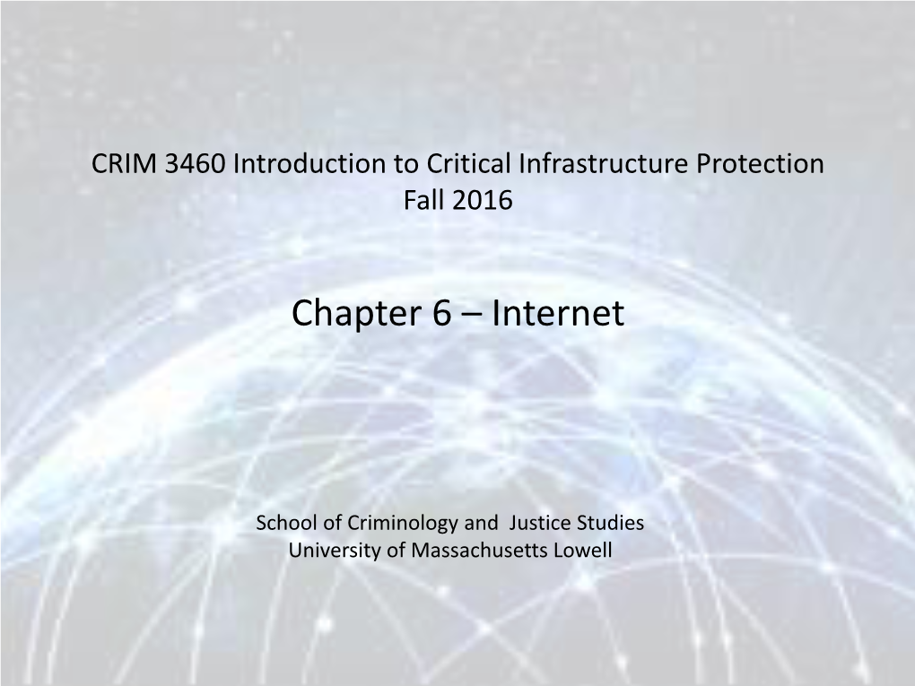 Chapter 6 – Internet