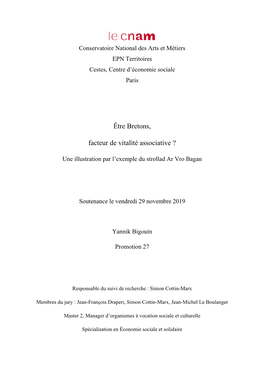 Être Bretons, Facteur De Vitalité Associative ? Page 2