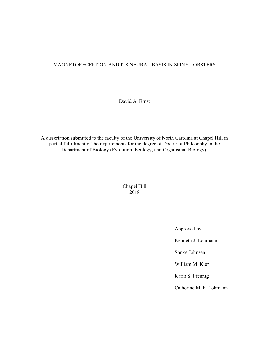 Magnetoreception and Its Neural Basis in Spiny Lobsters