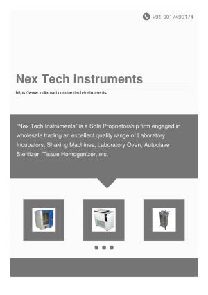 Nex Tech Instruments