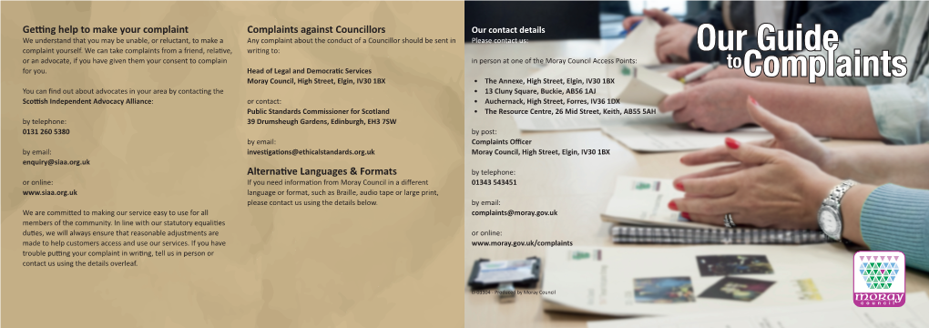 Getting Help to Make Your Complaint Complaints Against Councillors