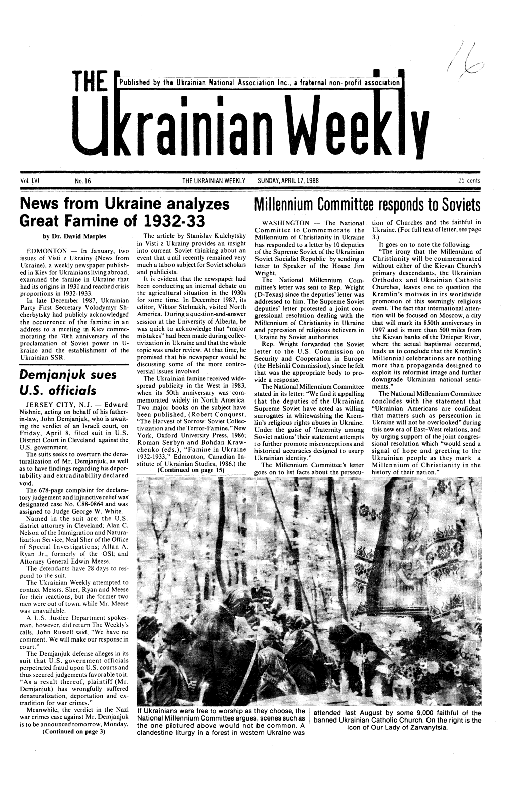 The Ukrainian Weekly 1988