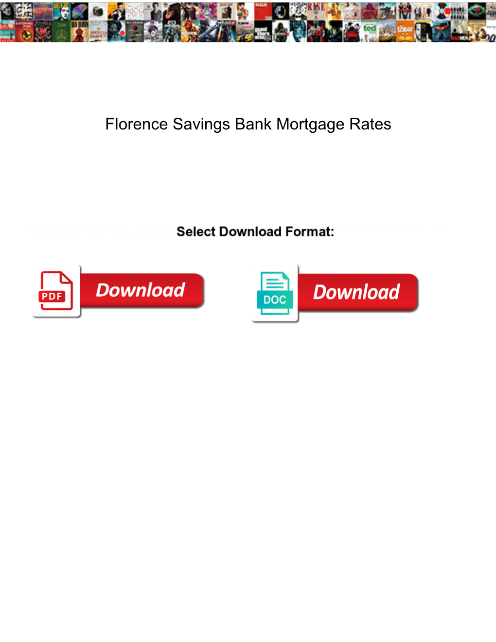 Florence Savings Bank Mortgage Rates