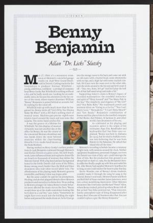 Benny Benjamin.” P