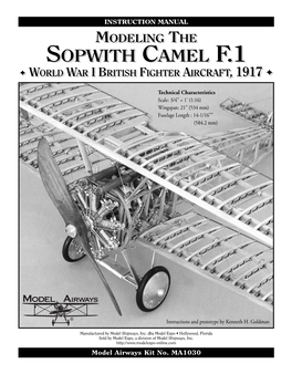 Sopwith Camel When He Chased Von Richthofen’S Fokker Dr.1 Triplane That Fateful Day