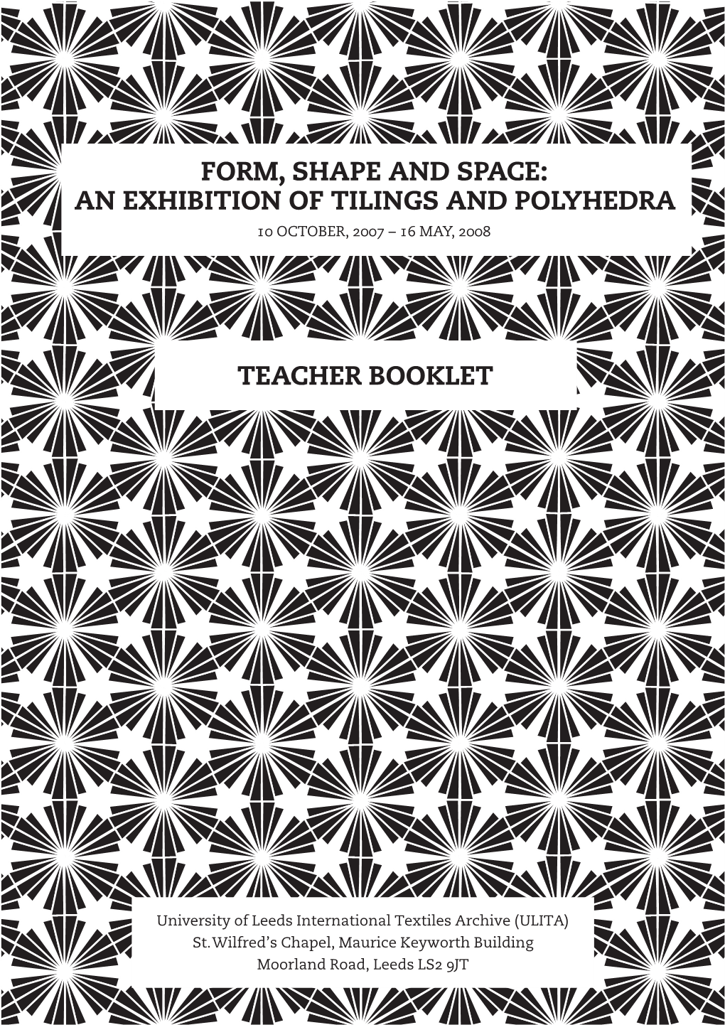 Islamic Tilings and Polyhedra Teachers Booklet