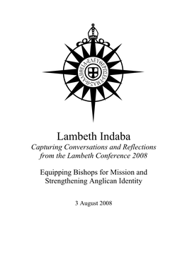 Lambeth Conference Reflections