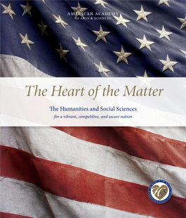 The Heart of the Matter: the Humanities and Social Sciences