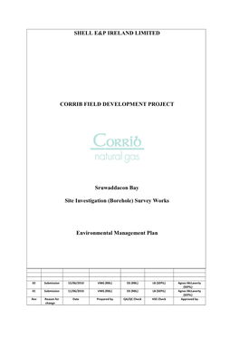 Shell E&P Ireland Limited Corrib Field Development