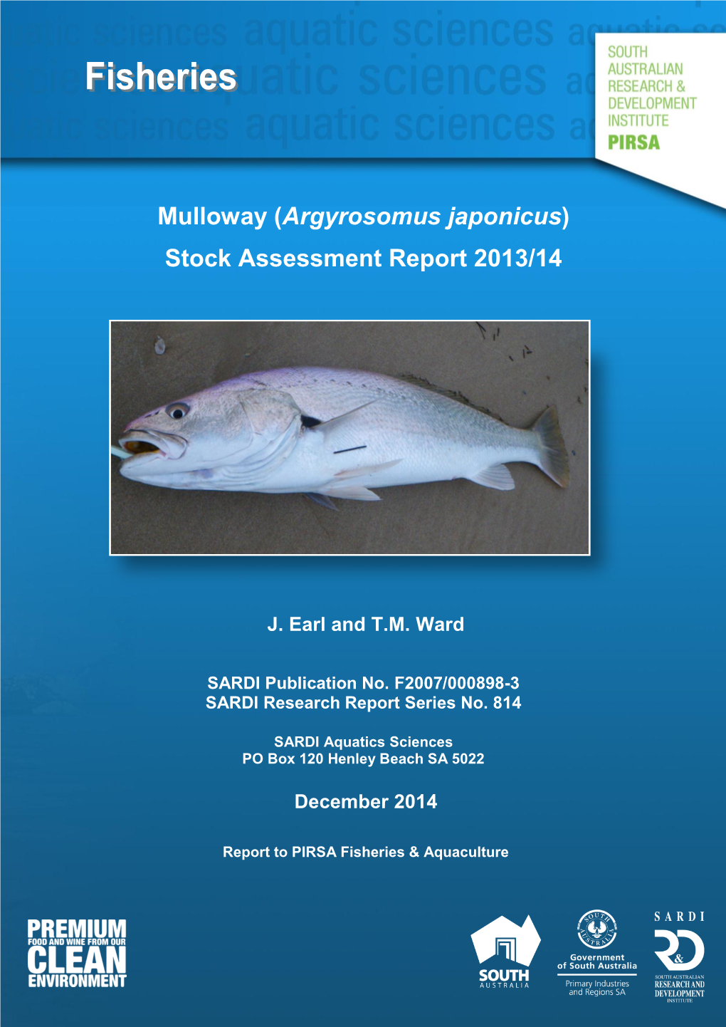 Mulloway (Argyrosomus Japonicus) Stock Assessment Report 2013/14