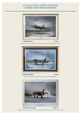 Collectair Limited Editions Secondary Market and Multi-Signed Prints