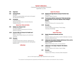 To View the Symposium Schedule
