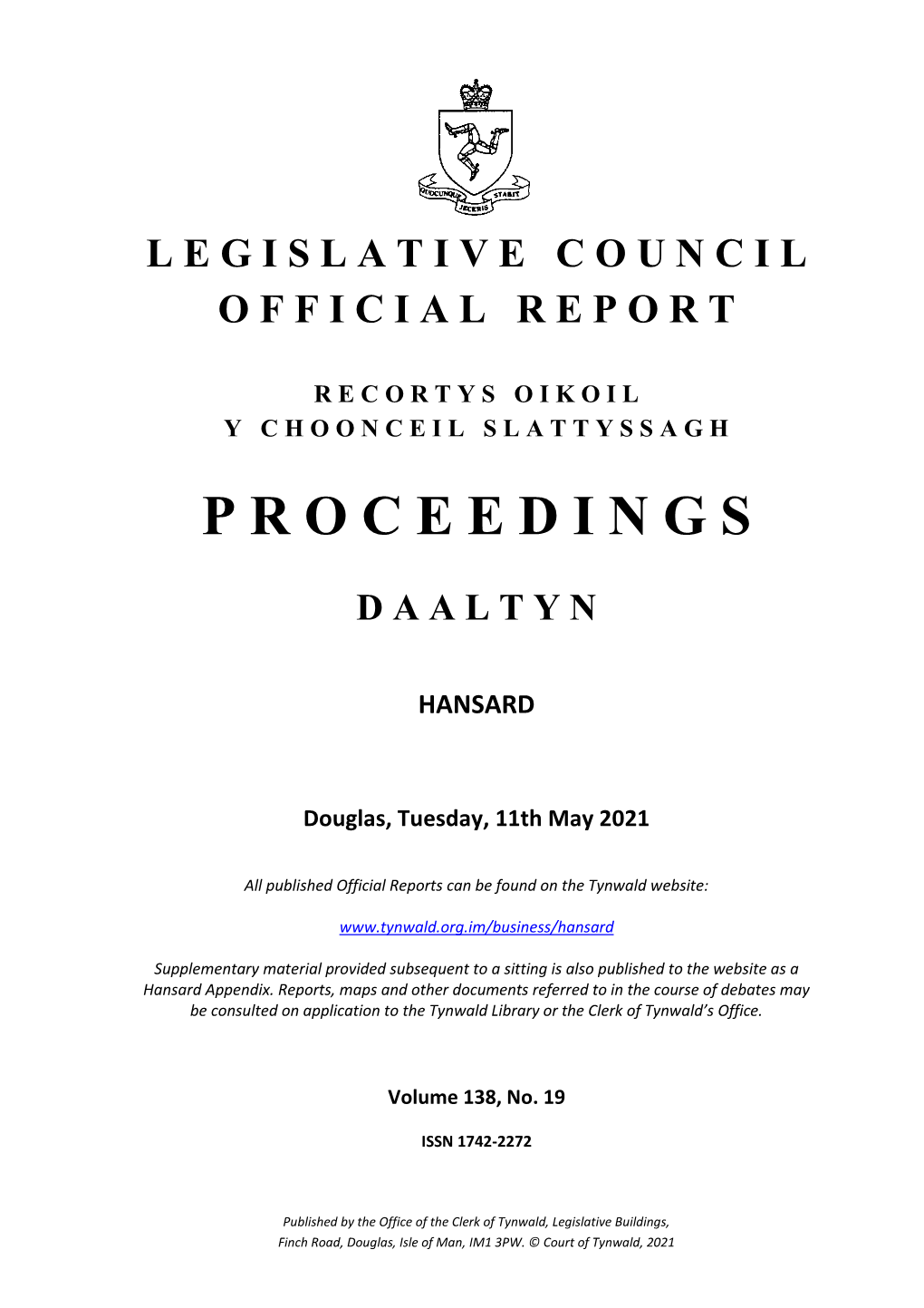 11 May 2021 Legislative Council Hansard