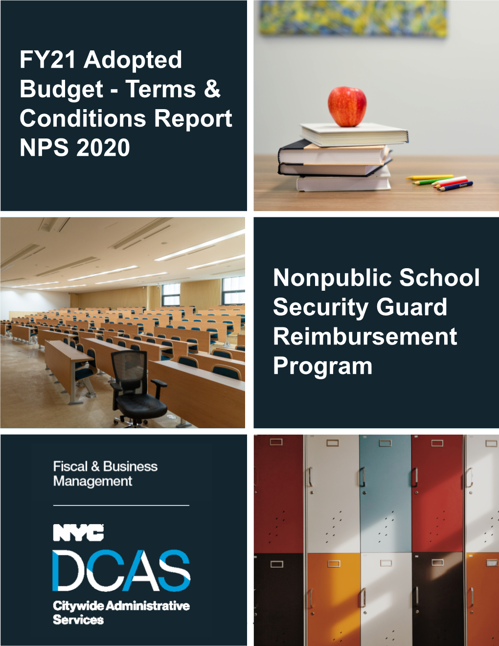 School Safety Guard Reimbursement Report