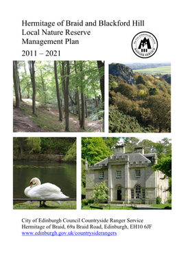 Hermitage of Braid and Blackford Hill Local Nature Reserve Management Plan