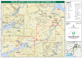 Jhelum District Reference Map September, 2014