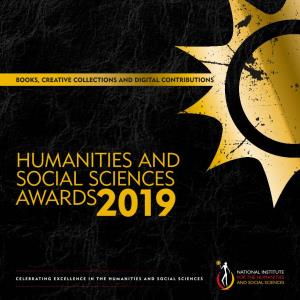 Awards 2019 Awards Sciences Social and Humanities Books, Creative Collections and Digital Contributions