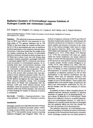 Radiation Chemistry of Overirradiated Aqueous Solutions of Hydrogen Cyanide and Ammonium Cyanide